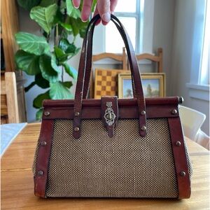 John Romain Vintage 1960’s Tweed Purse Handbag